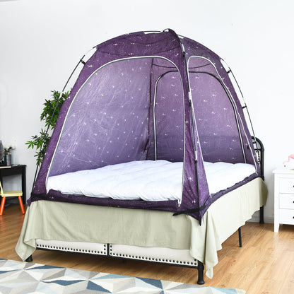 Tienda de juego de privacidad para interiores en la cama con bolsa
