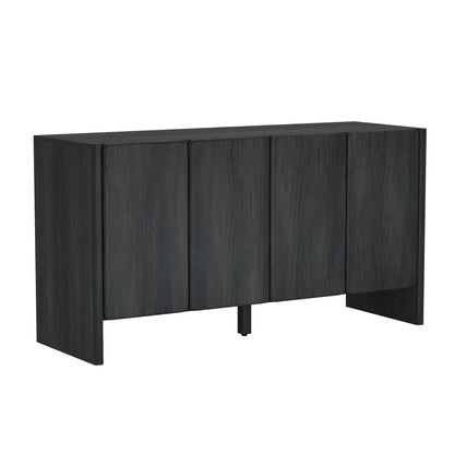Linda Sideboard dark gray woodgrain with adjustable shelves and soft-close doors on Tampa Home & Garden Store