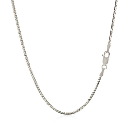 14k white gold Franco chain necklace 1.2mm with lobster clasp from Bids.com on Tampa Home & Garden Store