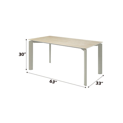 Ingram Ceramic Top Dining Table HouseOfZazla gray ceramic top 63x33x30 on Tampa Home & Garden Store
