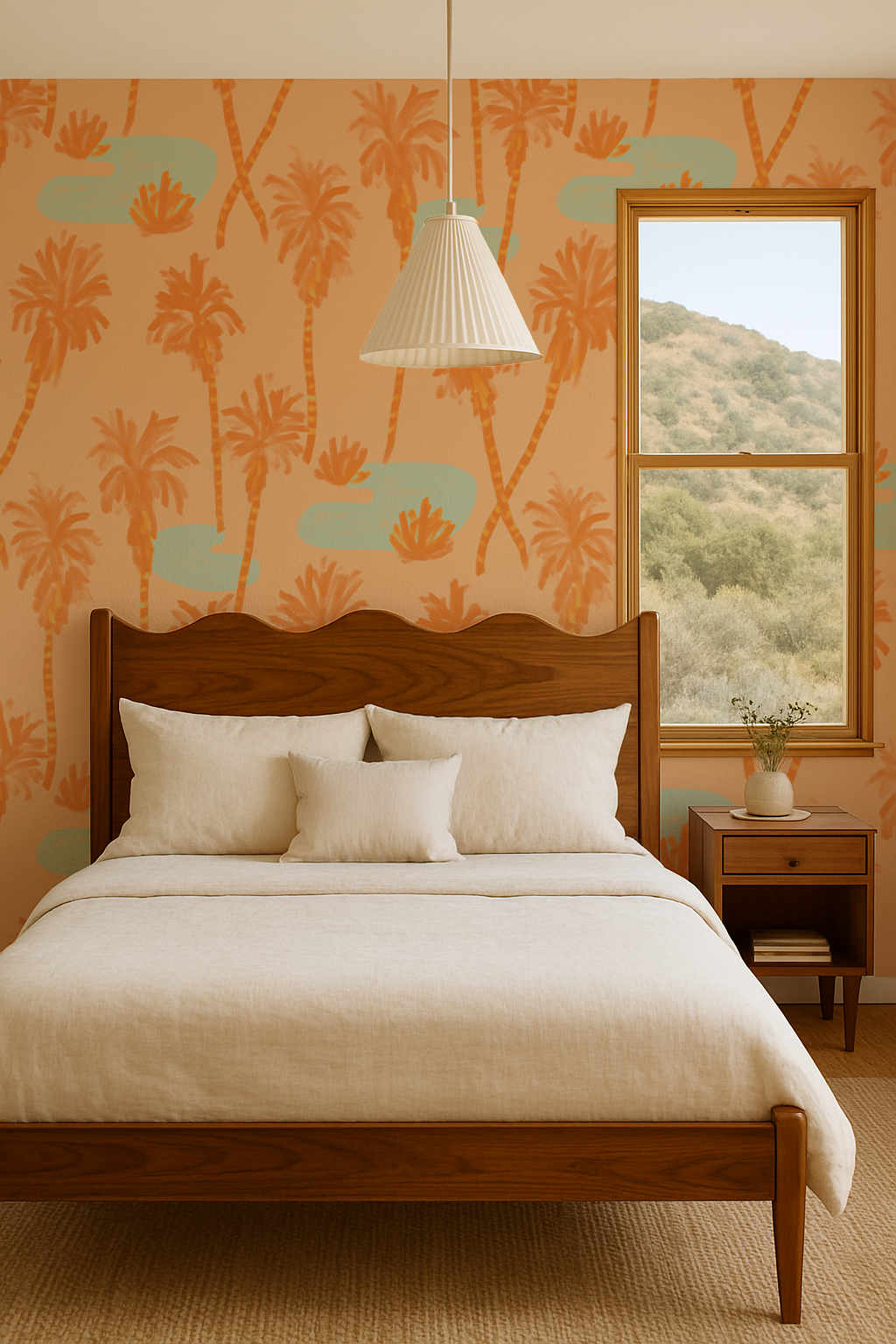 Papier peint Palm Oasis, pêche
