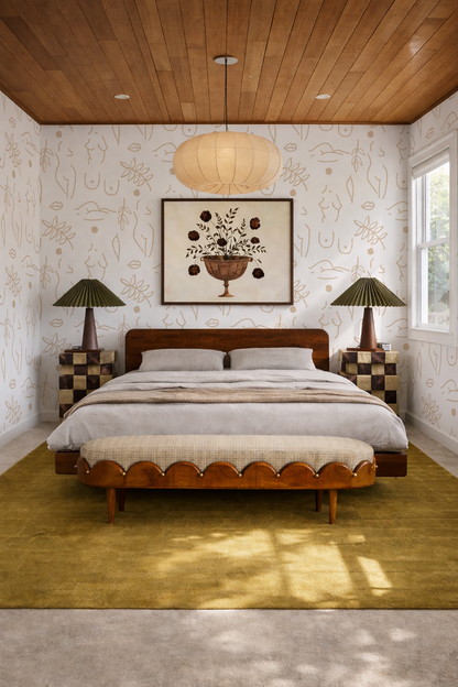 Neutral Nudes Wallpaper, white and tan
