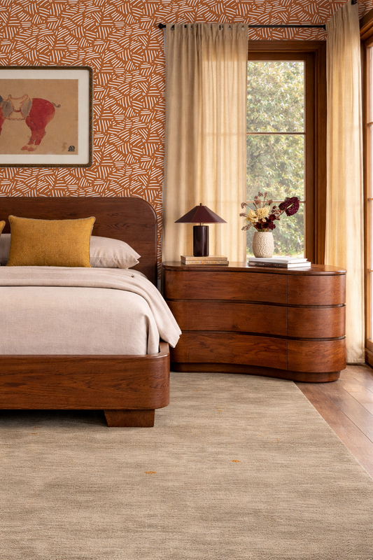 Simple Stripes Wallpaper, burnt orange - Tampa Home & Garden Store