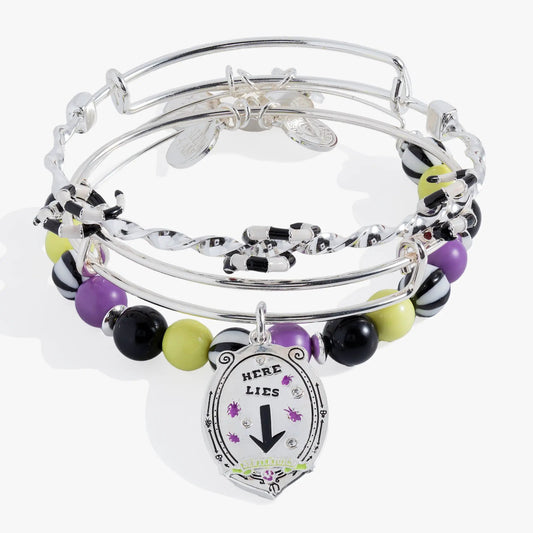 Beetlejuice Bangle Set of 3; bangles with beads and charm on Tampa Home & Garden Store