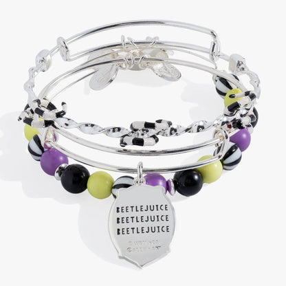 Beetlejuice Bangle Set of 3 for Halloween