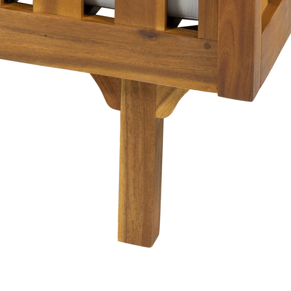 Claremont 3 Seater Daybed in teak acacia wood frame with water-resistant cushions on Tampa Home & Garden Store
