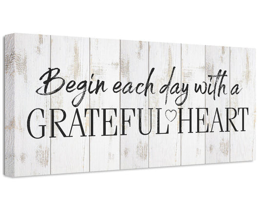 Begin Each Day - Canvas - Tampa Home & Garden Store