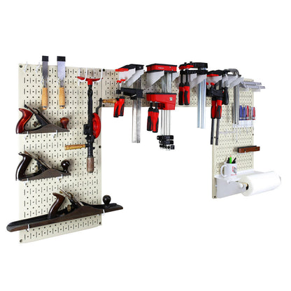 Metal Pegboard and Tool Storage Organizer Set