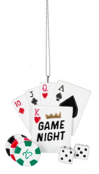 Adorno de noche de juegos - Casino