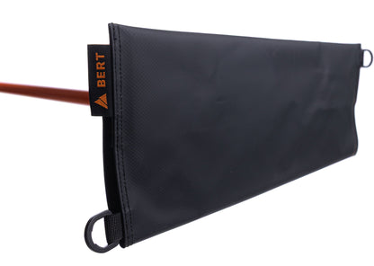 Bert Cover tool pouch black nylon with orange BERT logo tag and metal D-ring on Tampa Home & Garden Store