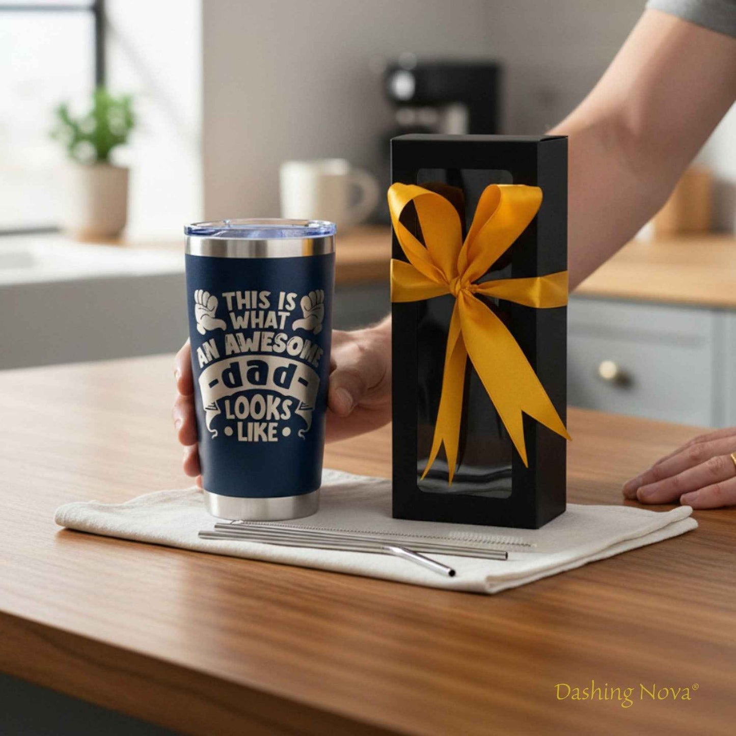 Best Dad Ever Tumbler and Stainless Steel