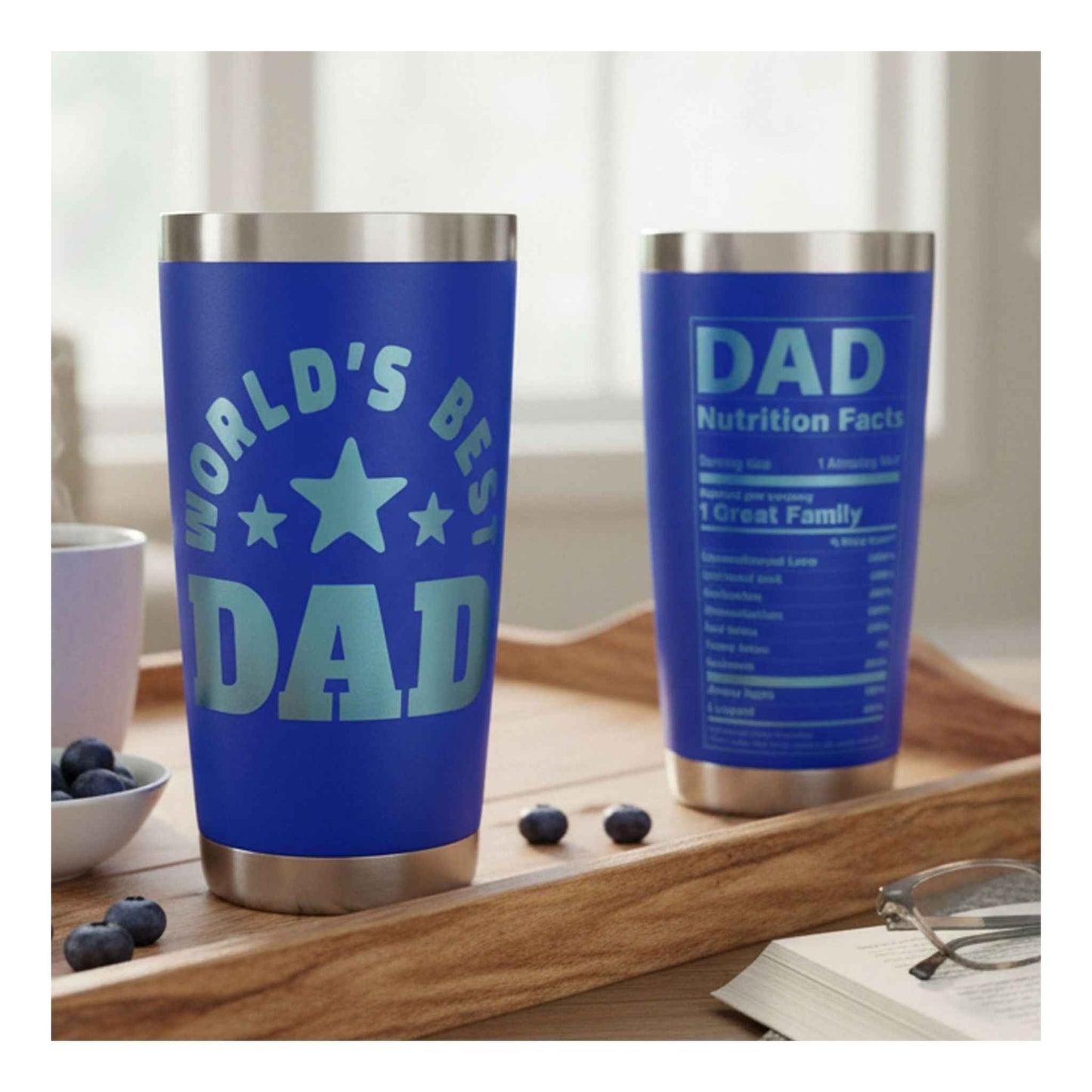 Best Dad Ever Tumbler and Stainless Steel