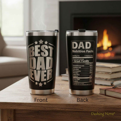 Best Dad Ever Tumbler and Stainless Steel