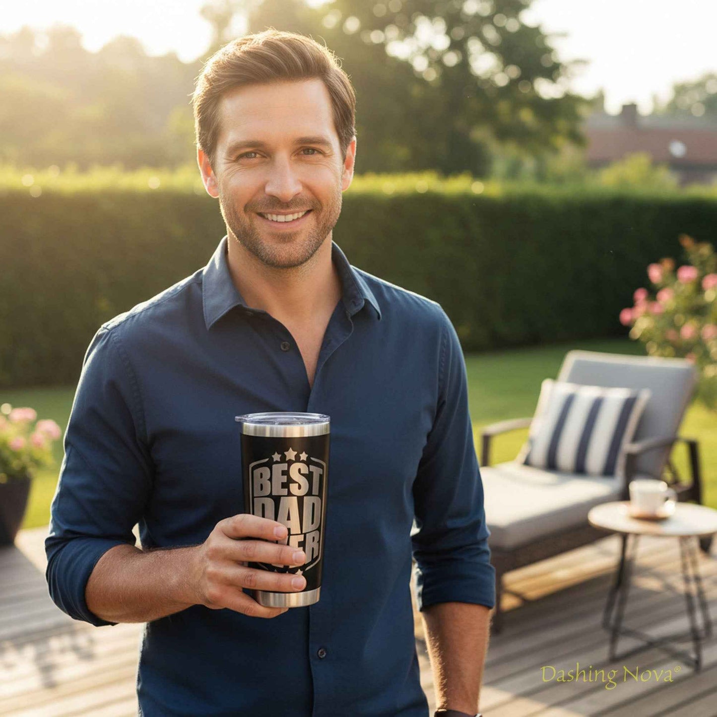 Best Dad Ever Tumbler and Stainless Steel