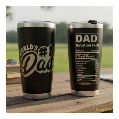 Best Dad Ever Tumbler and Stainless Steel