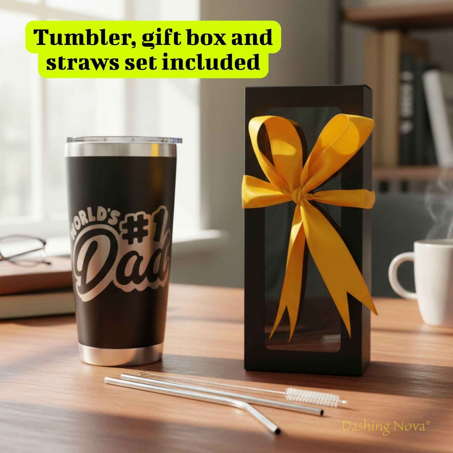Best Dad Ever Tumbler and Stainless Steel