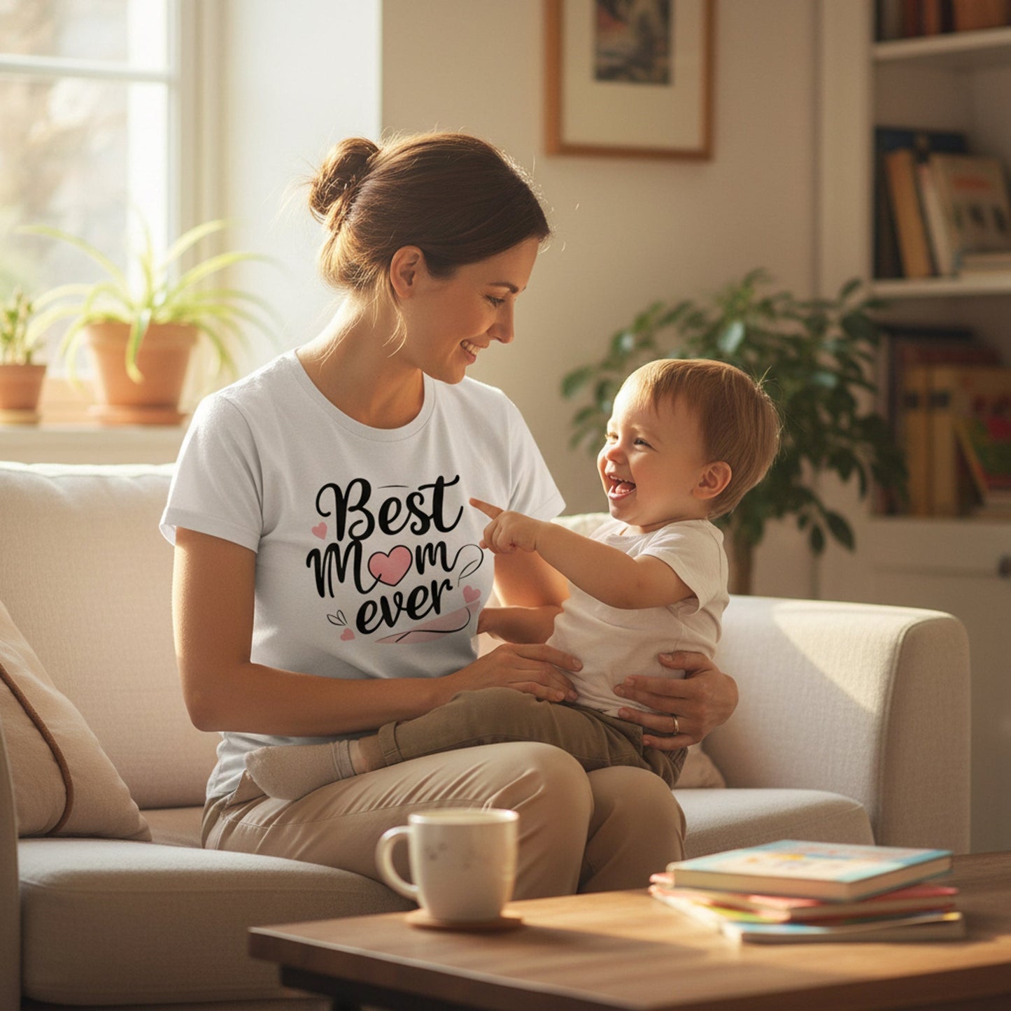 Best Mom Ever Cotton T Shirt for a Sweet Gift