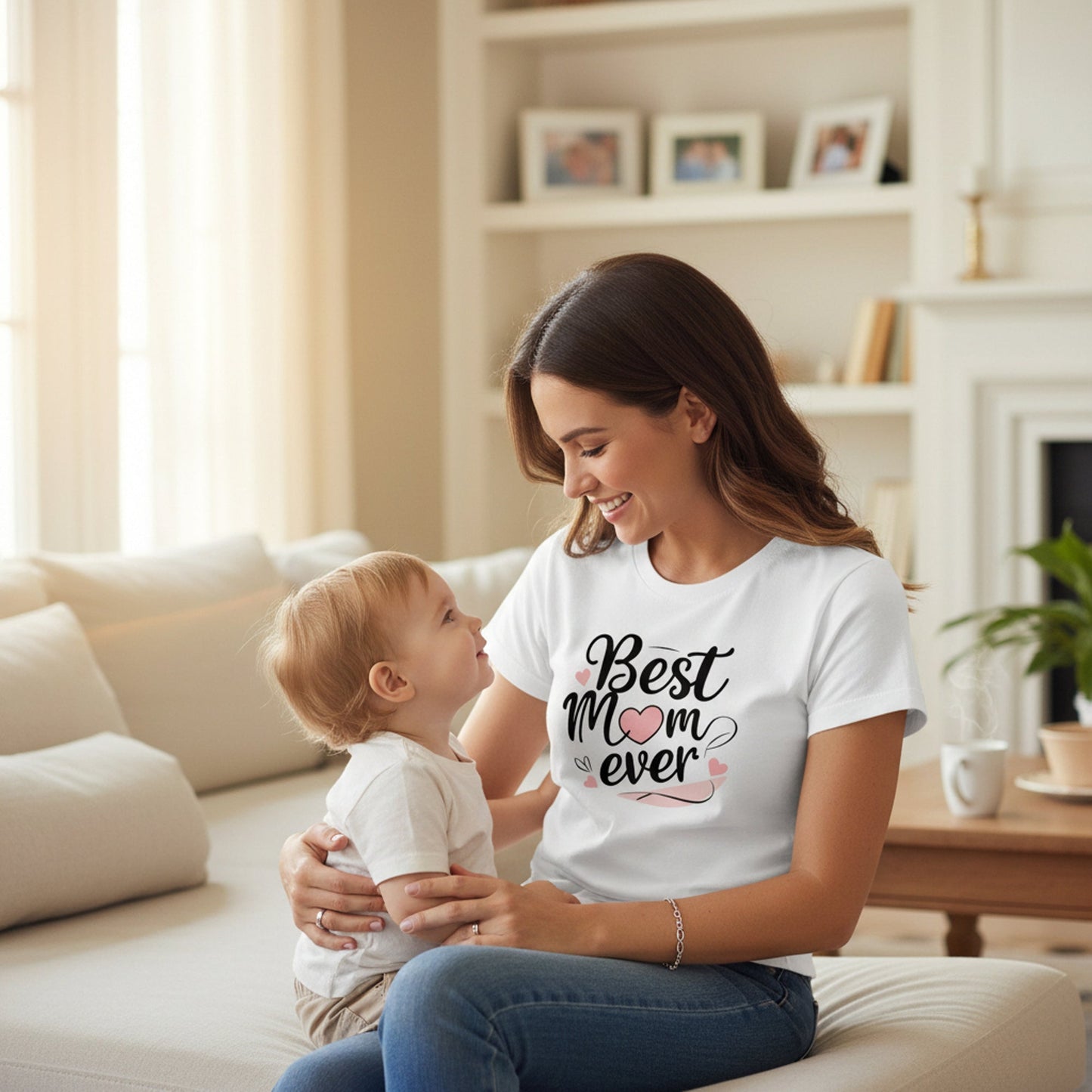 Best Mom Ever Cotton T Shirt for a Sweet Gift