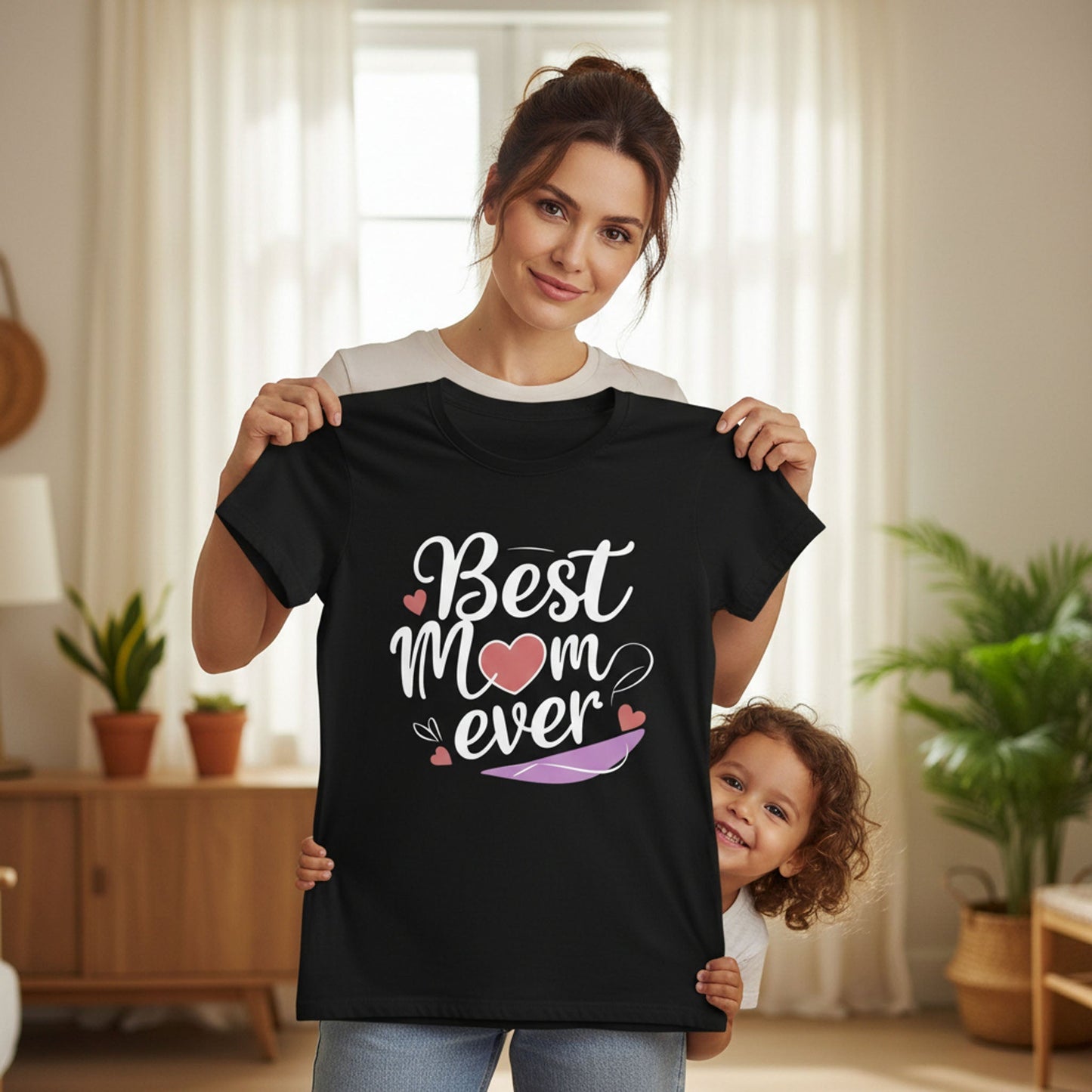Best Mom Ever Cotton T Shirt for a Sweet Gift