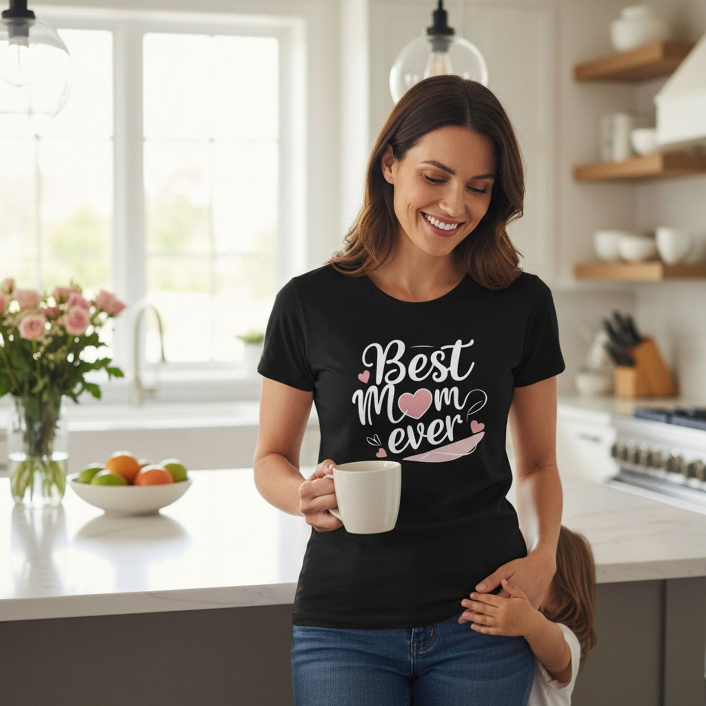 Best Mom Ever Cotton T Shirt for a Sweet Gift