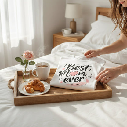 Best Mom Ever Cotton T Shirt for a Sweet Gift