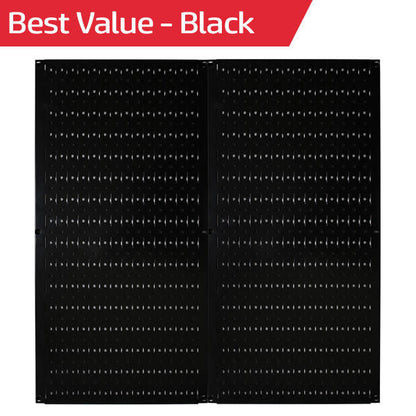 Metal Pegboard Tool Storage Wall Pack of Two