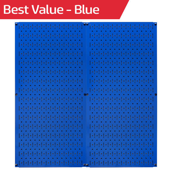 Metal Pegboard Tool Storage Wall Pack of Two
