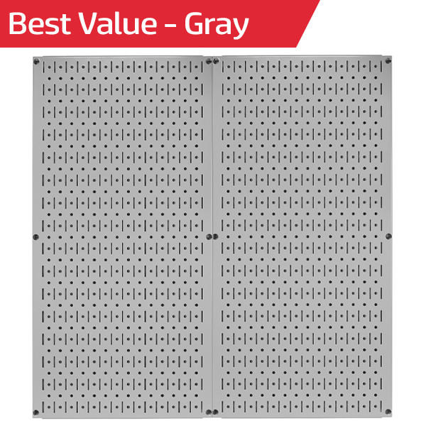 Metal Pegboard Tool Storage Wall Pack of Two