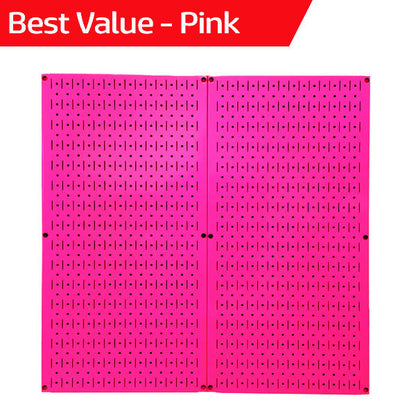 Metal Pegboard Tool Storage Wall Pack of Two