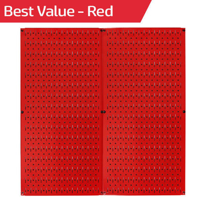 Metal Pegboard Tool Storage Wall Pack of Two