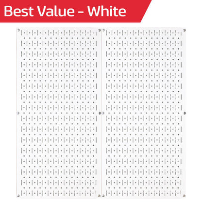 Metal Pegboard Tool Storage Wall Pack of Two