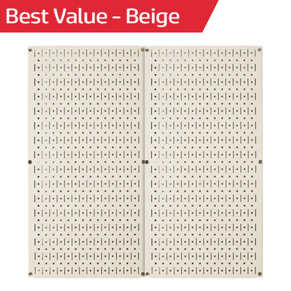 Metal Pegboard Tool Storage Wall Pack of Two