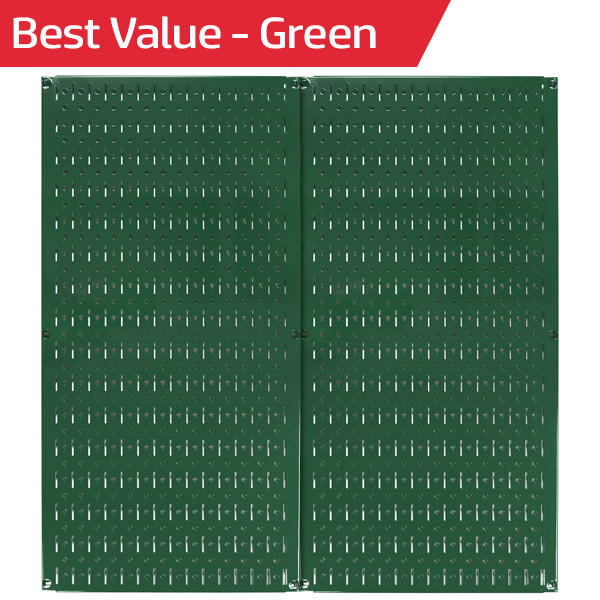 Metal Pegboard Tool Storage Wall Pack of Two