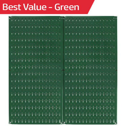 Metal Pegboard Tool Storage Wall Pack of Two