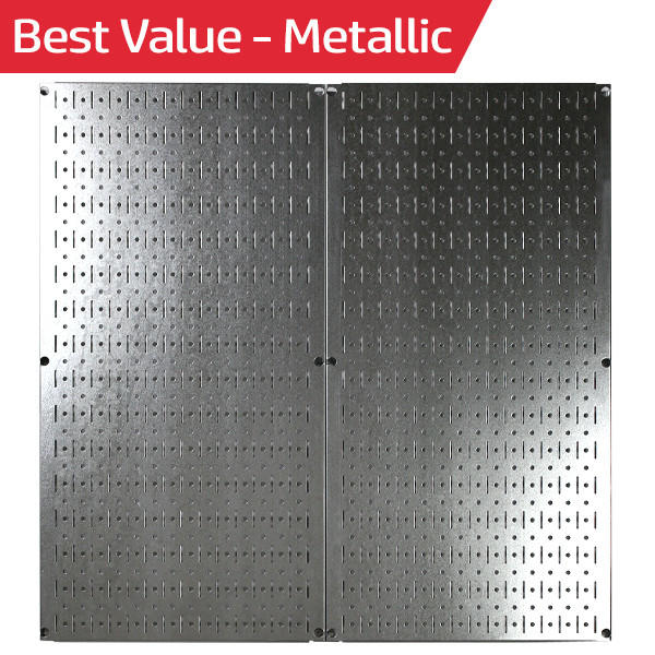 Metal Pegboard Tool Storage Wall Pack of Two