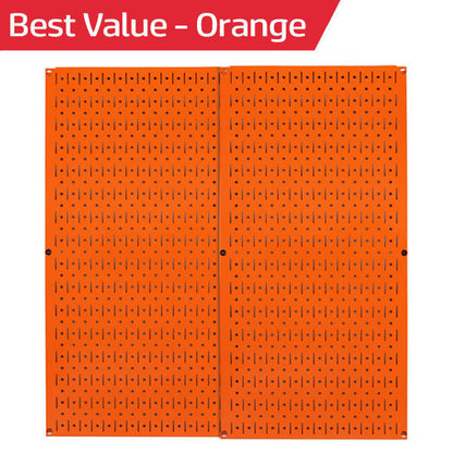 Metal Pegboard Tool Storage Wall Pack of Two