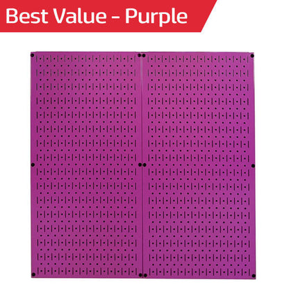 Metal Pegboard Tool Storage Wall Pack of Two