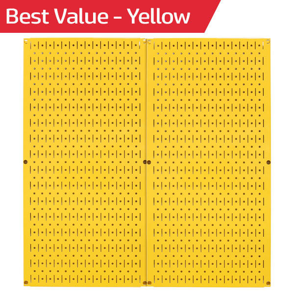 Metal Pegboard Tool Storage Wall Pack of Two