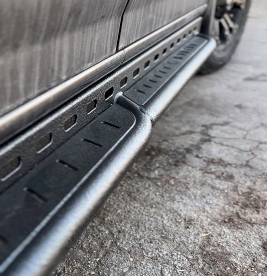 Mercedes Sprinter Rockbody side step by avatar offroad, black textured running board on Tampa Home & Garden Store
