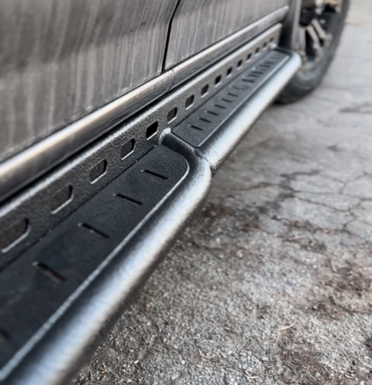 Mercedes Sprinter Rockbody side step by avatar offroad, black textured running board on Tampa Home & Garden Store