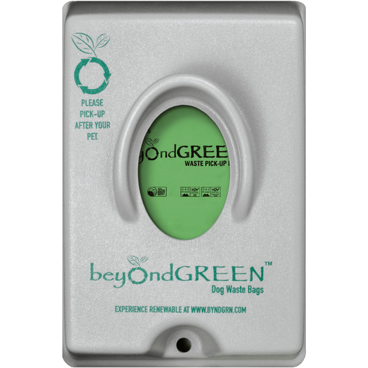 beyondGREEN Single-Pull Dog Waste Bag Dispenser – Wall/Pole Mount – Compatible with Single-Pull Header Packs – Heavy-Duty Construction - Tampa Home & Garden Store