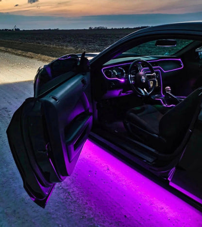 Color-Changing RGB interior dash trim ambient lighting kit; purple glow by AutoLEDTech.com on Tampa Home & Garden Store