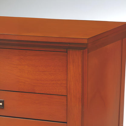 3 Drawer Nightstand with Dove-tailed drawers in warm cherry finish by HouseOfZazla on Tampa Home & Garden Store