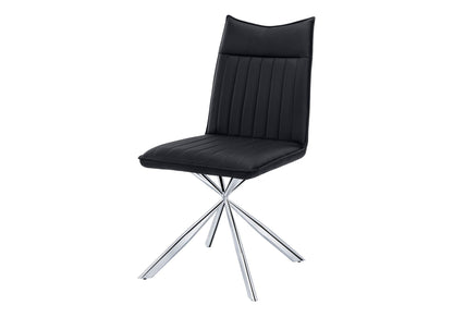 Modern Upholstered Dining Chair and Metal Legs