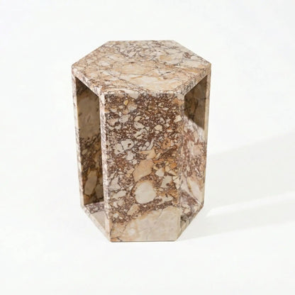 Hexagon Side Table in Modern Minimalist Style