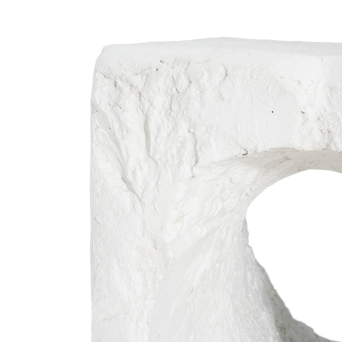 Lyra MGO outdoor side table white Karst Cave Inspired HouseOfZazla on Tampa Home & Garden Store