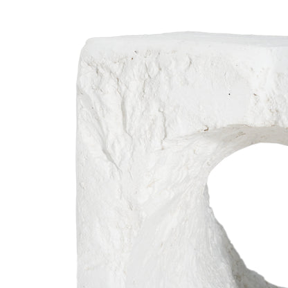Lyra MGO outdoor side table white Karst Cave Inspired HouseOfZazla on Tampa Home & Garden Store