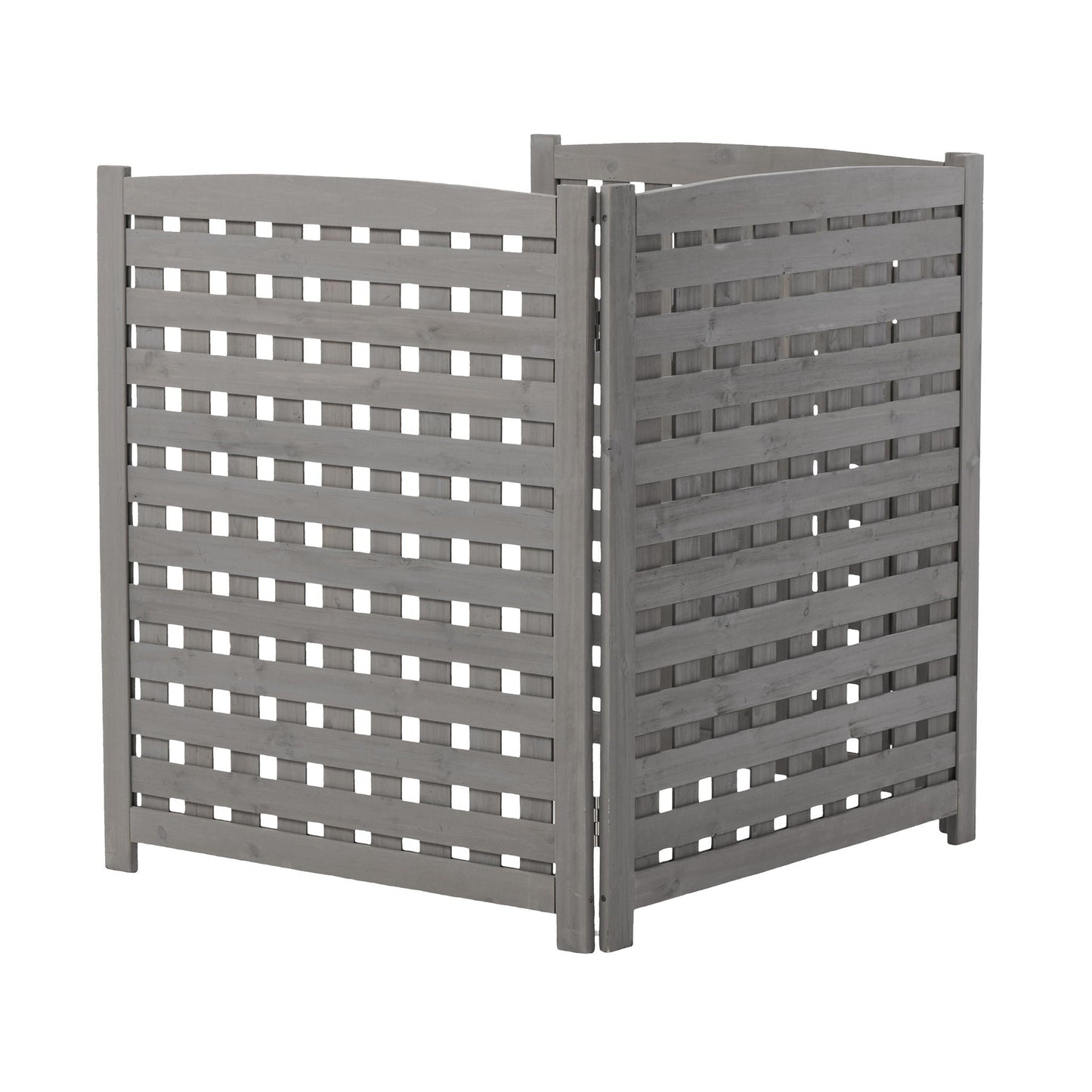 Three Wooden Fences and Outdoor AC Privacy