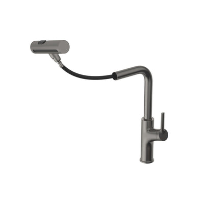 Stainless Steel Kitchen Sink with Pull Faucet