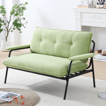 Modern green metal-frame stationary sofa with sponge filling by Unique Piece Furniture on Tampa Home & Garden Store